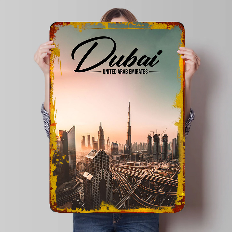 Home Office Dubai - Arte de pared de Metal con