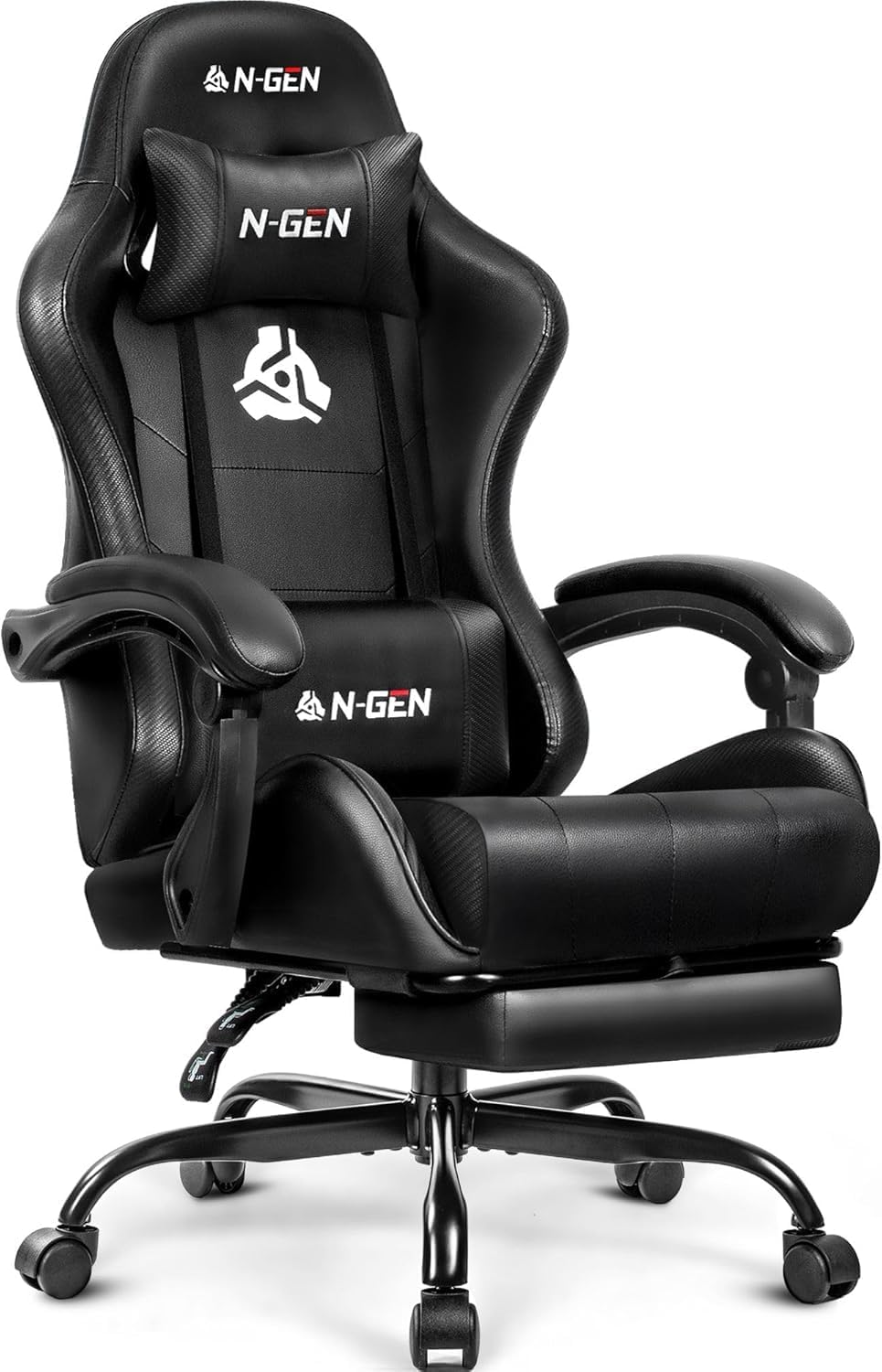Home Office Desks - Silla Gamer con Reposapiés y Soporte