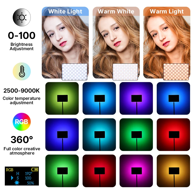 Ulanzi LT003 RGB luz de vídeo  - Zoom Lighting Kit reseña y precio