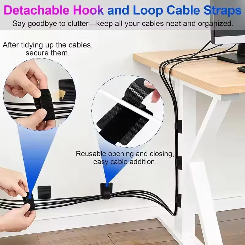 4/20 Piezas de Bridas Reutiliz - Home Office Desks reseña y precio