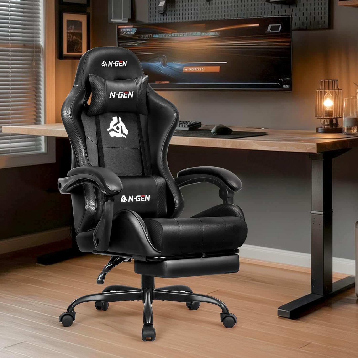 Silla Gamer con Reposapiés y S - Home Office Desks reseña y precio
