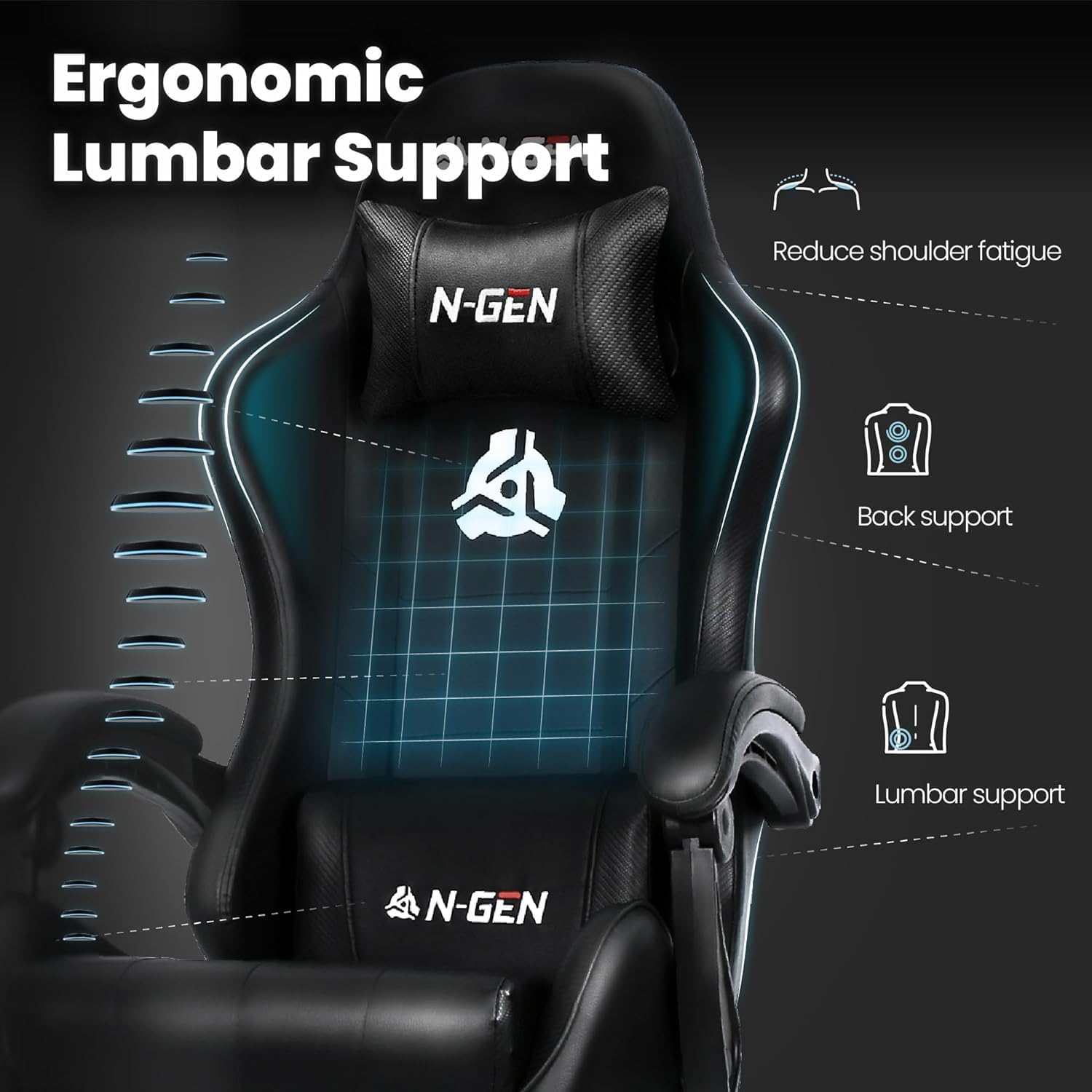 Silla Gamer con Reposapiés y S - Home Office Desks reseña y precio