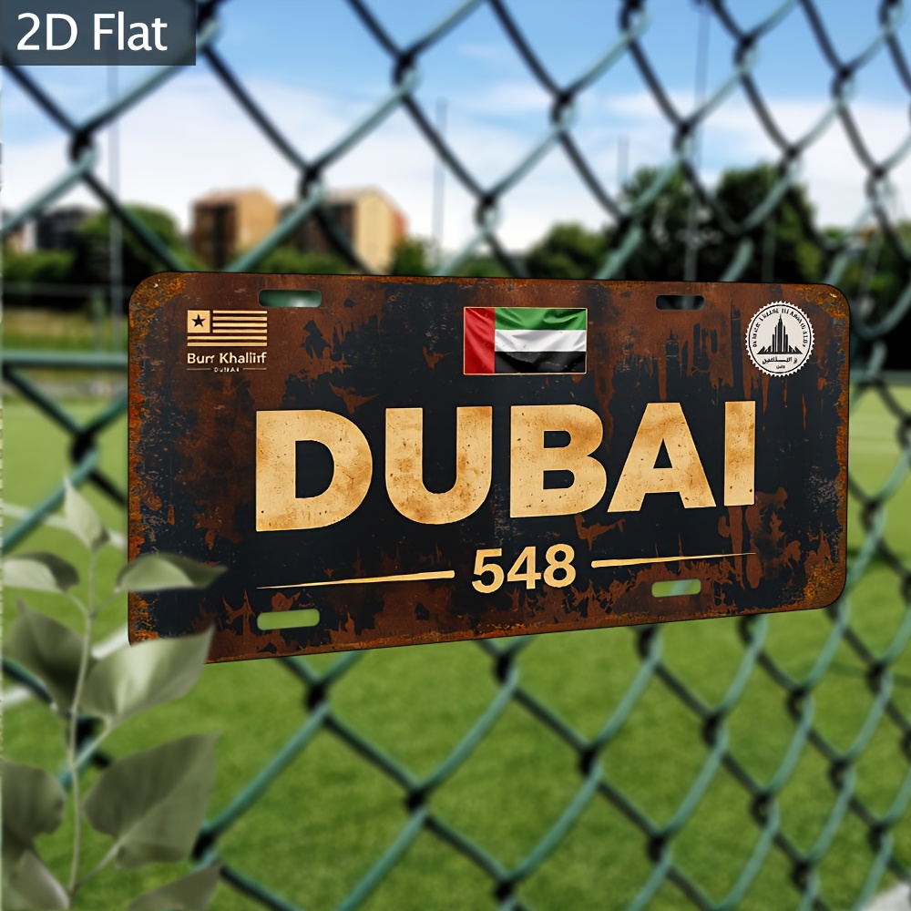 Placa de matrícula Industrial  - Home Office Dubai reseña y precio