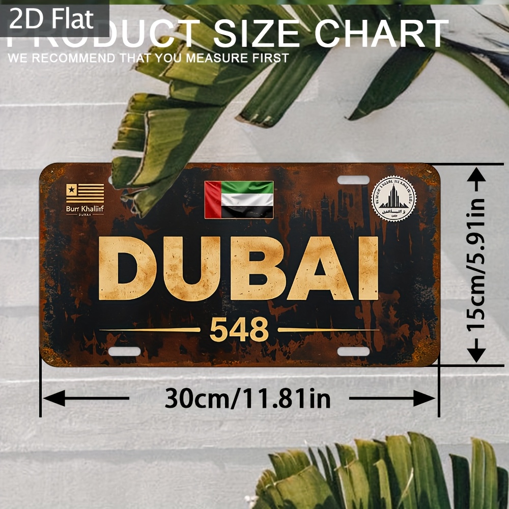 Placa de matrícula Industrial  - Home Office Dubai reseña y precio
