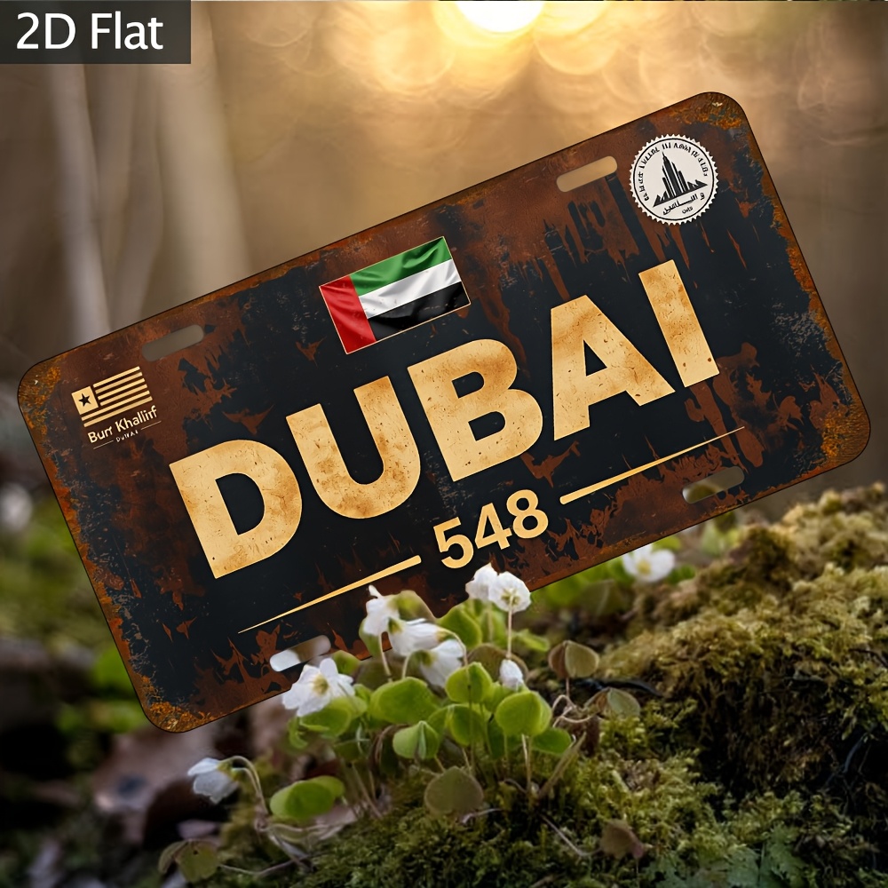 Placa de matrícula Industrial  - Home Office Dubai reseña y precio