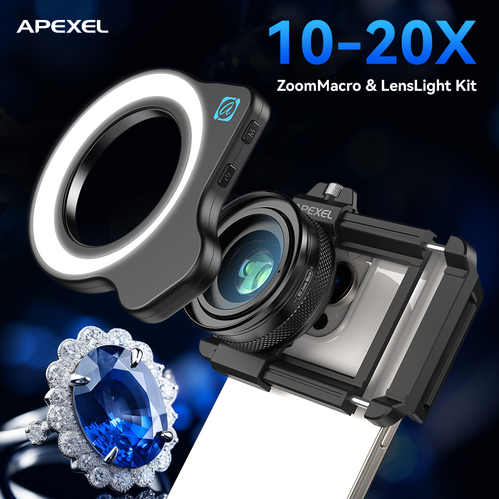 Kit de Lentes Macro para Teléf - Zoom Lighting Kit reseña y precio