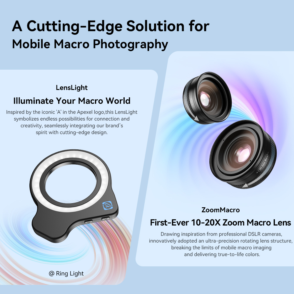 Kit de Lentes Macro para Teléf - Zoom Lighting Kit reseña y precio