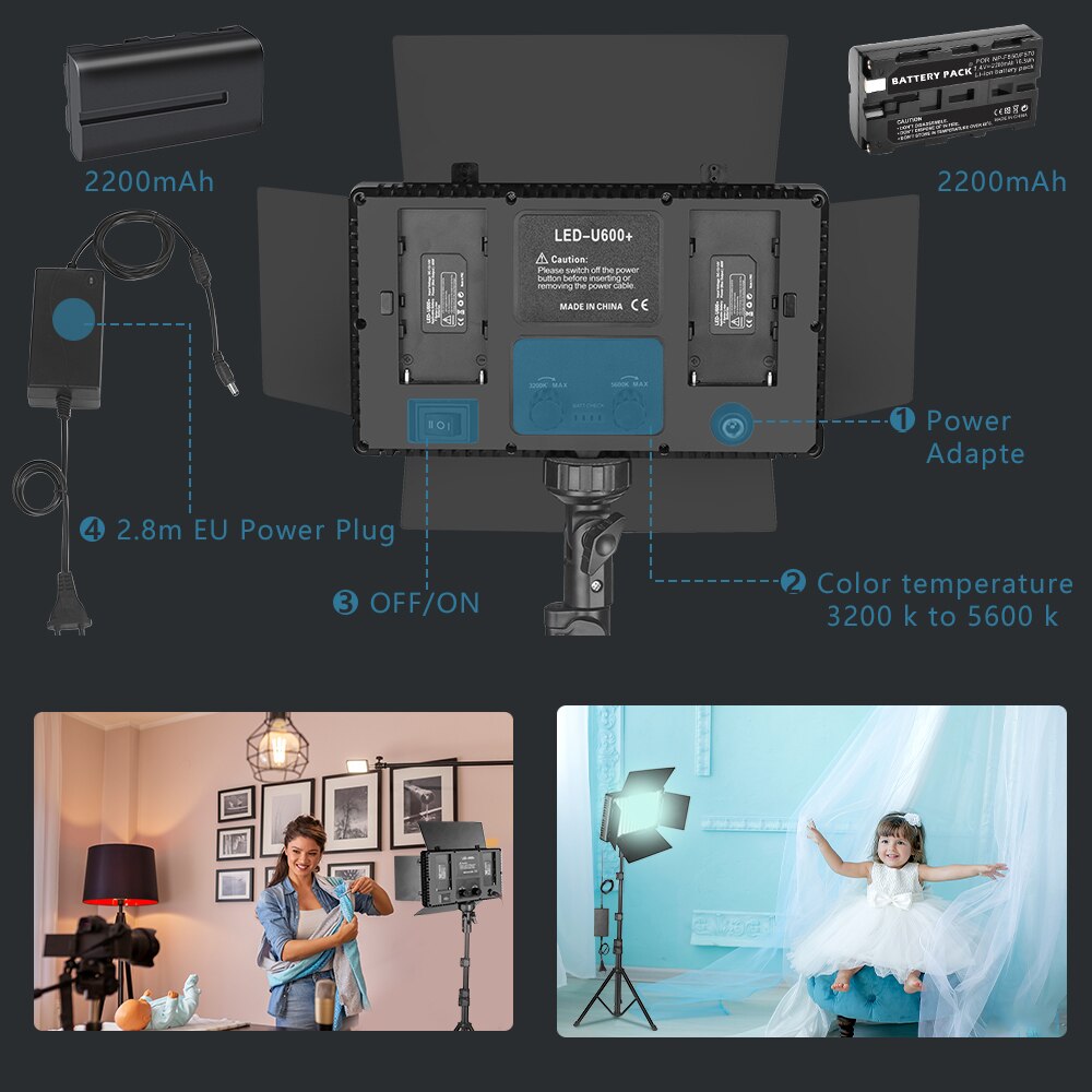 Nagnahz-Lámpara de estudio fot - Zoom Lighting Kit reseña y precio