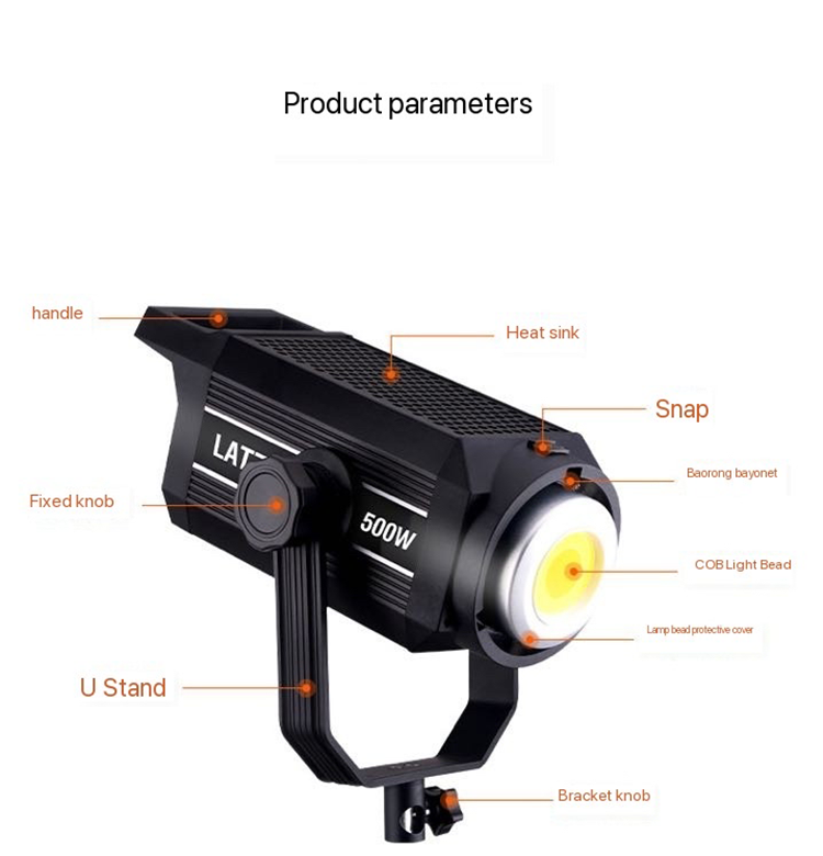 LATZZ 500W luz LED para vídeo  - Zoom Lighting Kit reseña y precio