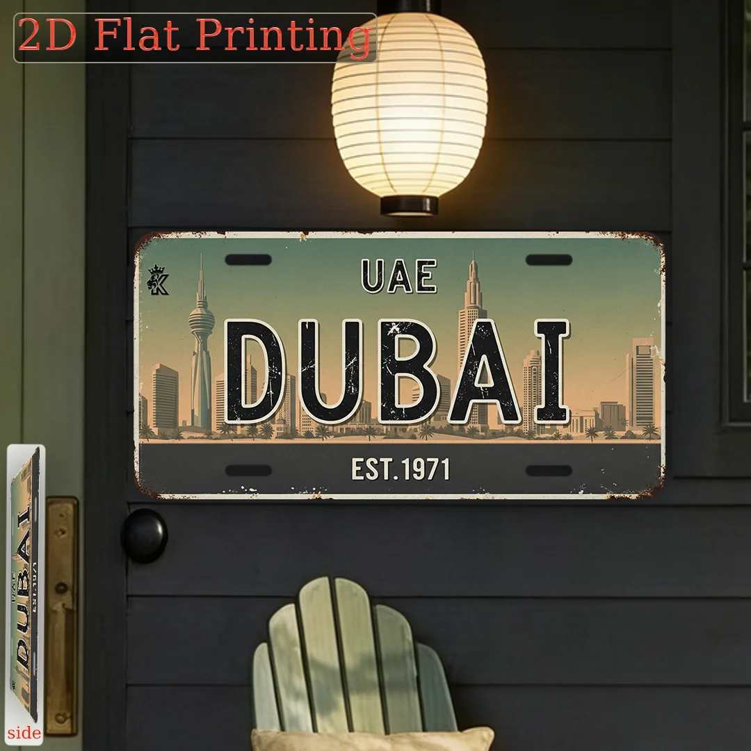 Placa de Matrícula de Dubái, E - Home Office Dubai reseña y precio