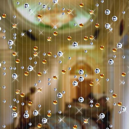 Cortina de cuentas de cristal  - Home Office Backdrop reseña y precio
