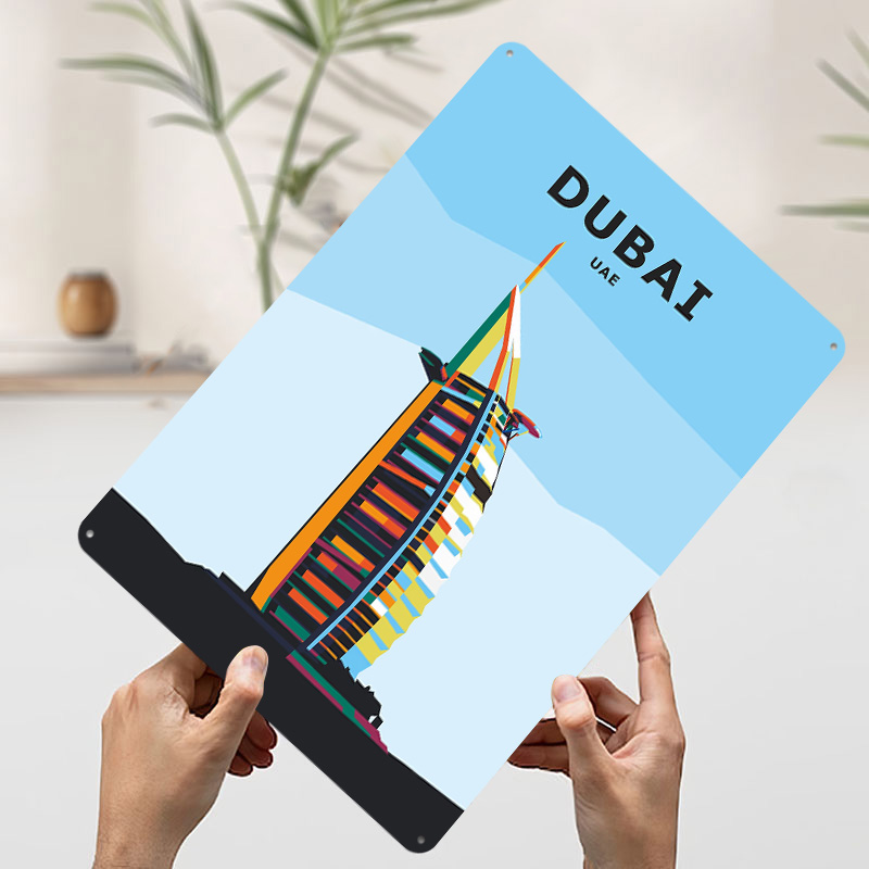 Póster de Viaje a Dubái, Arte  - Home Office Dubai reseña y precio