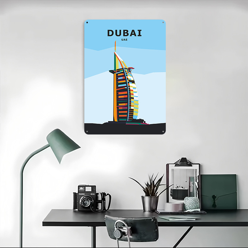 Póster de Viaje a Dubái, Arte  - Home Office Dubai reseña y precio