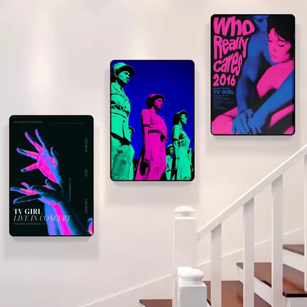 Póster artístico de chica de T - Home Office And Tv Room Ideas reseña y precio